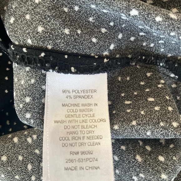 Lila Rose Polka Dot Long Sleeve Shirtdress M - Picture 6 of 15